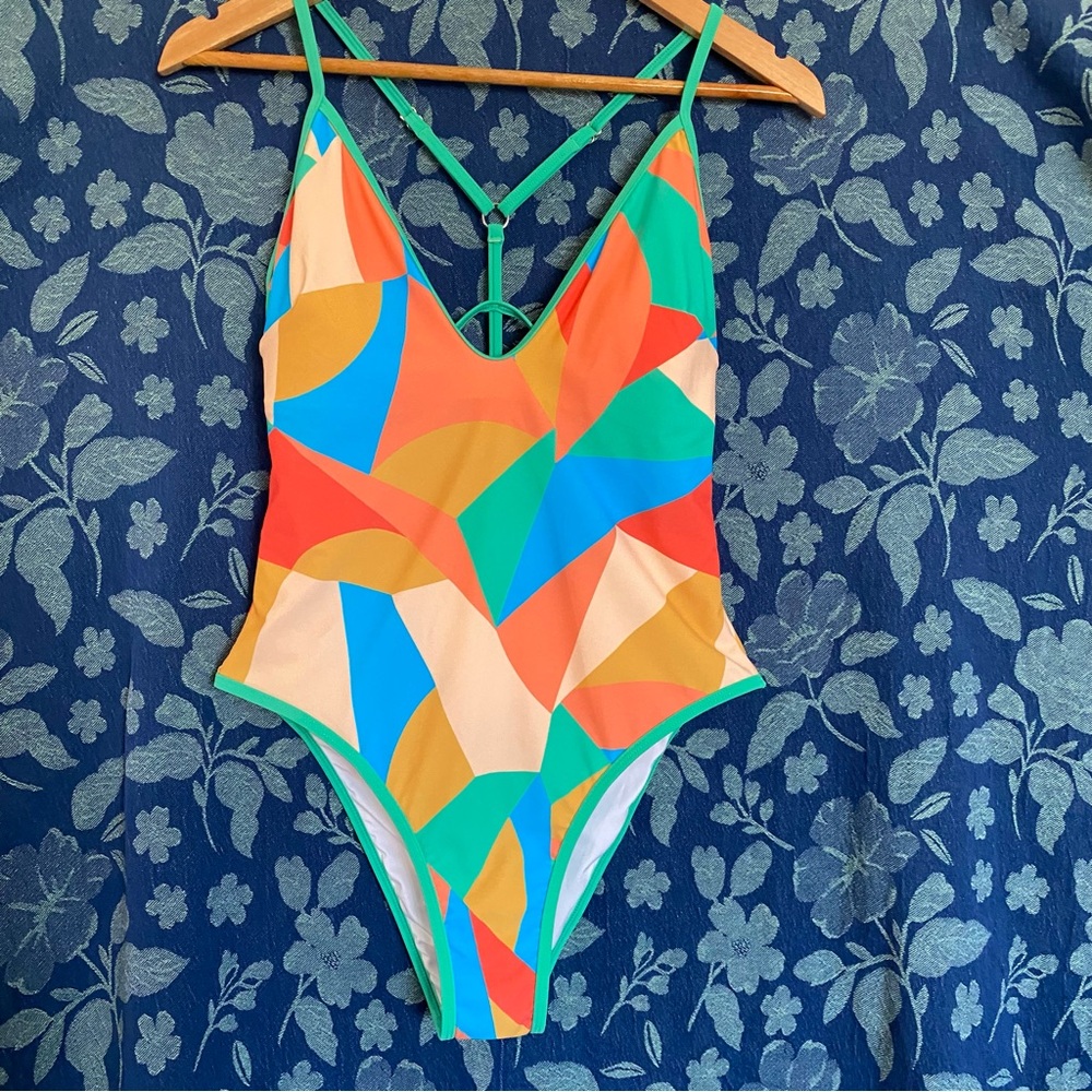 Cupshe Multicolor Geometric One Piece Swimsuit